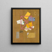 Le porte-lettres des artistes - William Michael Harnett — quadro incorniciato alla parete
