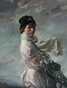 Nella baia di Dublino, ritratto della moglie dell'artista - William Orpen — vista dell’opera