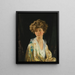 Ritratto di Lady Evelyn Herbert - William Orpen — quadro incorniciato alla parete