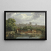 Château de Windsor depuis la Tamise - William Parrott — quadro incorniciato alla parete