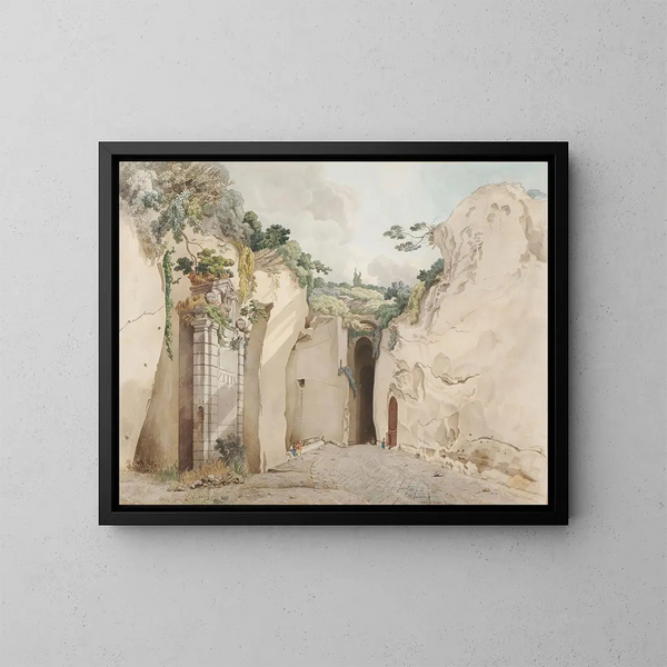La Grotta di Posillipo - William Pars — quadro incorniciato alla parete