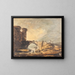 Paesaggio con un castello e un ponte - William Payne — quadro incorniciato alla parete