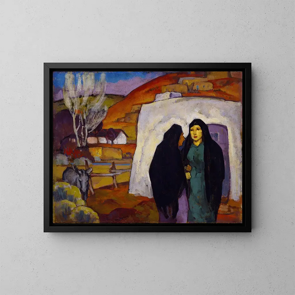 Le Commérage - William Penhallow Henderson — quadro incorniciato alla parete