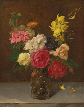 William Perkins Babcock - Flowers in a Cut Glass Vase.webp