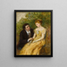 Un'analisi per Nella veranda, un momento critico - William Powell Frith — quadro incorniciato alla parete