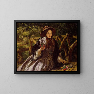 William Powell Frith - Garden Flowers Making A Posy.webp