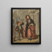 Il netturbino al passaggio a livello (Conflitto di casi) - William Powell Frith — quadro incorniciato alla parete