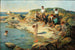 Garçons nageant sur une côte rocheuse - William Pratt — vista dell’opera