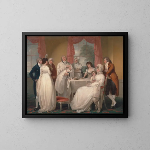 Il battesimo dell'erede - William Redmore Bigg — quadro incorniciato alla parete