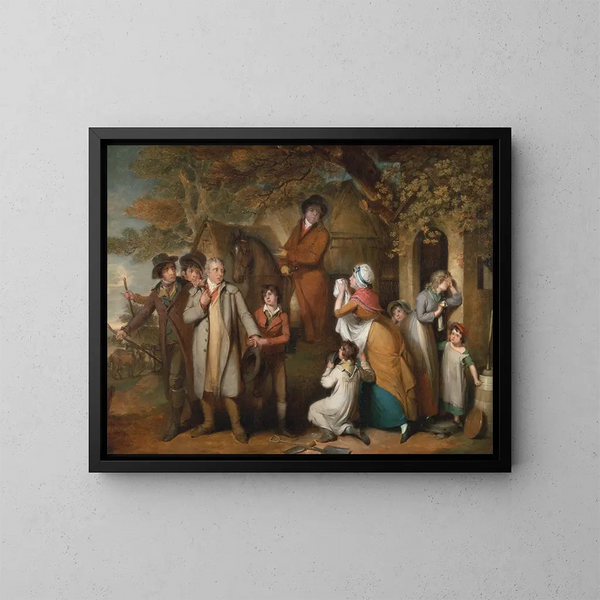 Il severo intendente o il inquilino sfortunato - William Redmore Bigg — quadro incorniciato alla parete