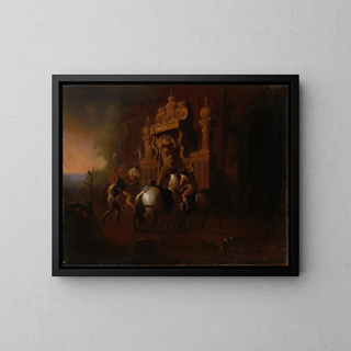 William Rimmer - Horses at a Fountain.webp