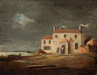 William Sadler the Younger - A View of the Inn Laytown County Meath.webp