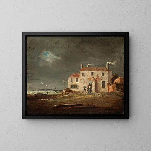 Una vista dell'osteria di Laytown, contea di Meath - William Sadler il Giovane — quadro incorniciato alla parete