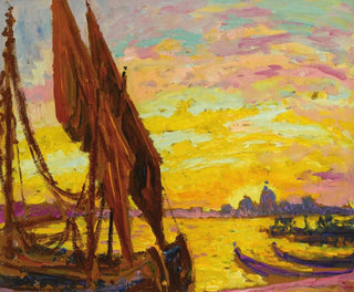 Tramonto sul Lido di Venezia - William Samuel Horton — vista dell’opera