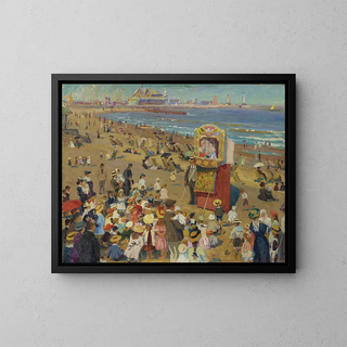 William Samuel Horton - Punch and Judy on the Beach.webp