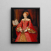 Elisabetta I quando era principessa - William Scrots — quadro incorniciato alla parete