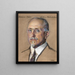 Richard Swann Lull Direttore del Peabody Museum 1922 - William Sergeant Kendall — quadro incorniciato alla parete