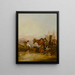 Viaggiatori sulla riva del mare - William Shayer Snr — quadro incorniciato alla parete