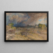 Tempesta di polvere in avvicinamento vicino a Jeypore, Rajpootana - William Simpson — quadro incorniciato alla parete