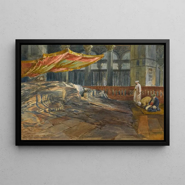 William Simpson - The Sakrah The Sacred Rock Jerusalem.webp