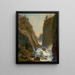 Montagna con cascata - William Stanley Haseltine — quadro incorniciato alla parete