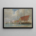 Navigazione lungo il Molo a Venezia - William Stanley Haseltine — quadro incorniciato alla parete
