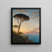 Il Vesuvio al crepuscolo - William Stanley Haseltine — quadro incorniciato alla parete