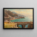 Vista della costa amalfitana, Italia - William Stanley Haseltine — quadro incorniciato alla parete