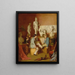 Interno di un'Accademia Le Critiche - William Stewart — quadro incorniciato alla parete