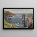 Vista costiera britannica, costa di Cornovaglia - William Trost Richards — quadro incorniciato alla parete