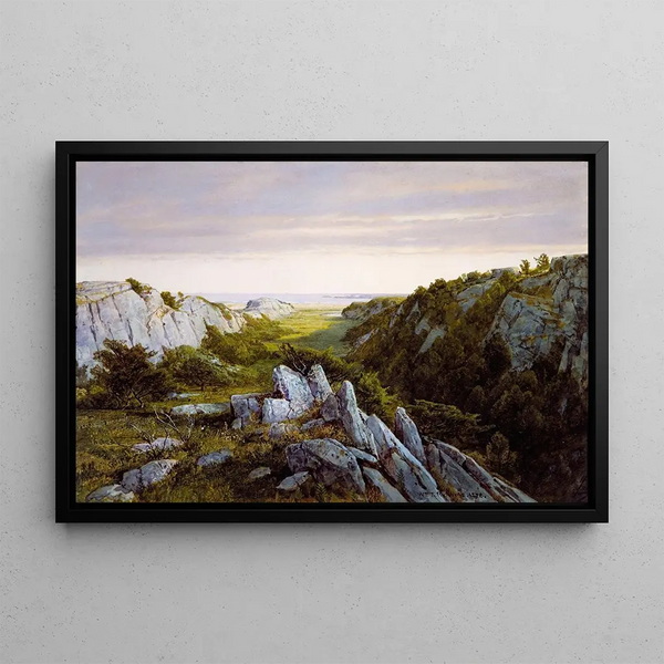 De Paradis au Purgatorio Newport - William Trost Richards — quadro incorniciato alla parete