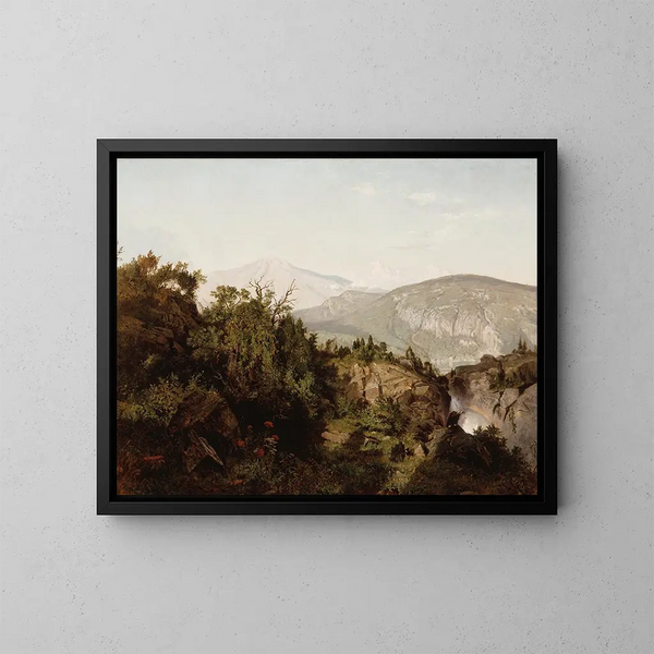 nelle montagne Adirondack - William Trost Richards — quadro incorniciato alla parete