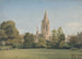 Vista dal giardino del decano Christ Church Oxford - William Turner di Oxford — vista dell’opera