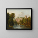 Una vista del castello di Warwick - William Westall — quadro incorniciato alla parete