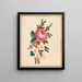 Composizione di una peonia con altri fiori - William Wood Thackara — quadro incorniciato alla parete
