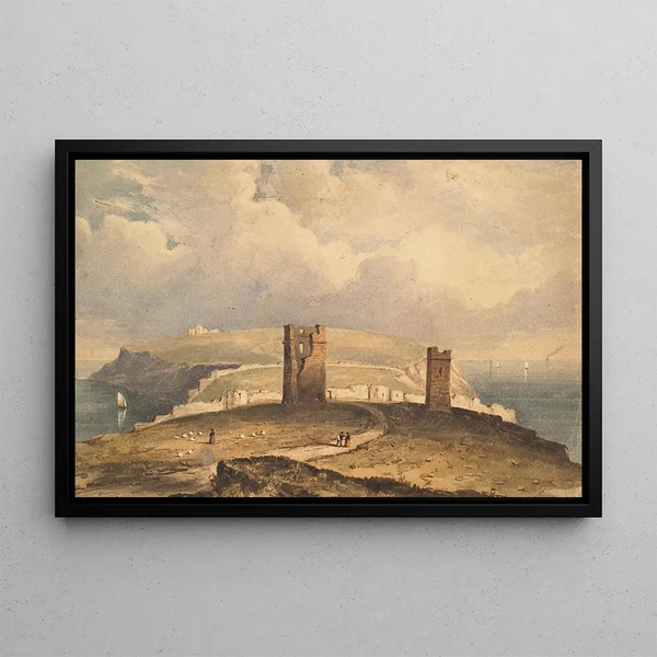 Scène côtière avec des ruines - William Wyld — quadro incorniciato alla parete
