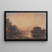 Il castello Sant'Angelo a Roma al tramonto - William Wyld — quadro incorniciato alla parete