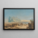 Vista di Gibilterra - William Wyld — quadro incorniciato alla parete