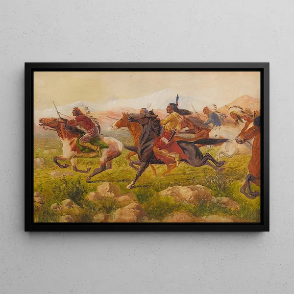 William de la Montagne Cary - Racing the Steam Train.webp