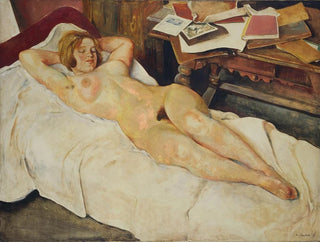 Atto femminile sdraiato - Willy Jaeckel — vista dell’opera