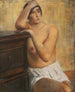 Donna nuda seduta - Willy Jaeckel — vista dell’opera