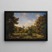 Vista del Palazzo di Natolin dal lato del parco - Wincenty Kasprzycki — quadro incorniciato alla parete