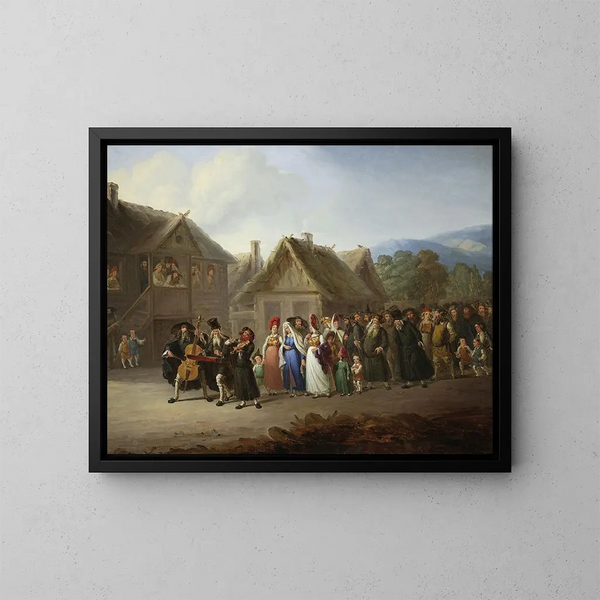Matrimonio ebraico - Wincenty Smokowski — quadro incorniciato alla parete
