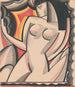 Conception grafica di un disegno di composizione cubista di donna nuda - Winold Reiss — vista dell’opera