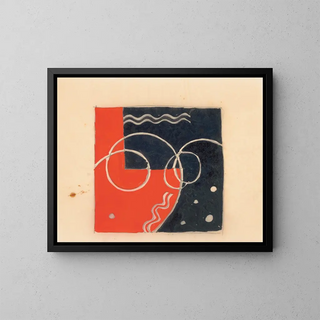 Winold Reiss - Miscellaneous small sketches for inlaid table tops Design with geometric motif.webp