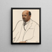 W. E. B. Du Bois - Winold Reiss — quadro incorniciato alla parete