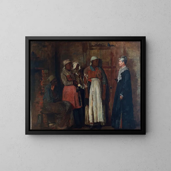 Una visita all'ancienne amante - Winslow Homer — quadro incorniciato alla parete