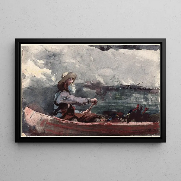Guida degli Adirondacks - Winslow Homer — quadro incorniciato alla parete