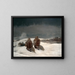 Sotto zero - Winslow Homer — quadro incorniciato alla parete