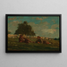 Ragazzo e ragazza in un campo con pecore - Winslow Homer — quadro incorniciato alla parete